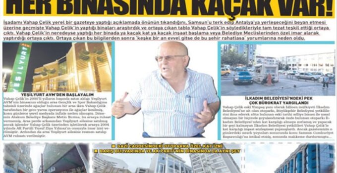 MAĞDUR ÇALIŞANLARIN MAAŞINI VAHAP ÇELİK ÖDESİN!