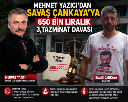 Mehmet Yazıcı, Savaş Çankaya Aleyhine Yaklaşık 650 Bin Liralık Tazminat Davası Açtı