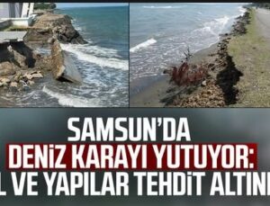 Samsun’da kıyı erozyonu tehlikesi