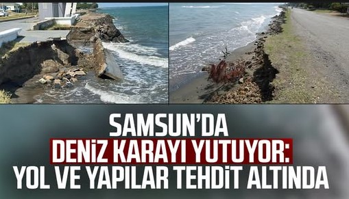 Samsun’da kıyı erozyonu tehlikesi