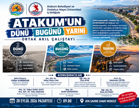 Atakum’da ‘Ortak Akıl’ çalıştayı yapılacak