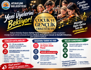 Atakum Belediyesi Çocuk ve Gençlik Orkestrası yeni üyelerini bekliyor