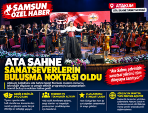 Atakum’un yükselen sanat merkezi: Ata Sahne