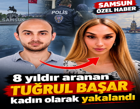 SAMSUN’DA İŞLEDİĞİ SUÇTAN 8 YILDIR ARANIYORDU: KADIN KILIĞINDA YAKALANDI