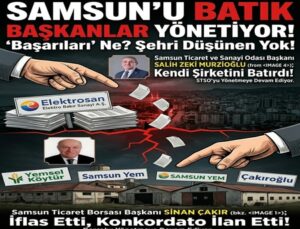 Koltuklarında yaşlanan batık Başkanlar yine seçim kazanmış!!!!! Vay Samsun ekonomisinin haline…